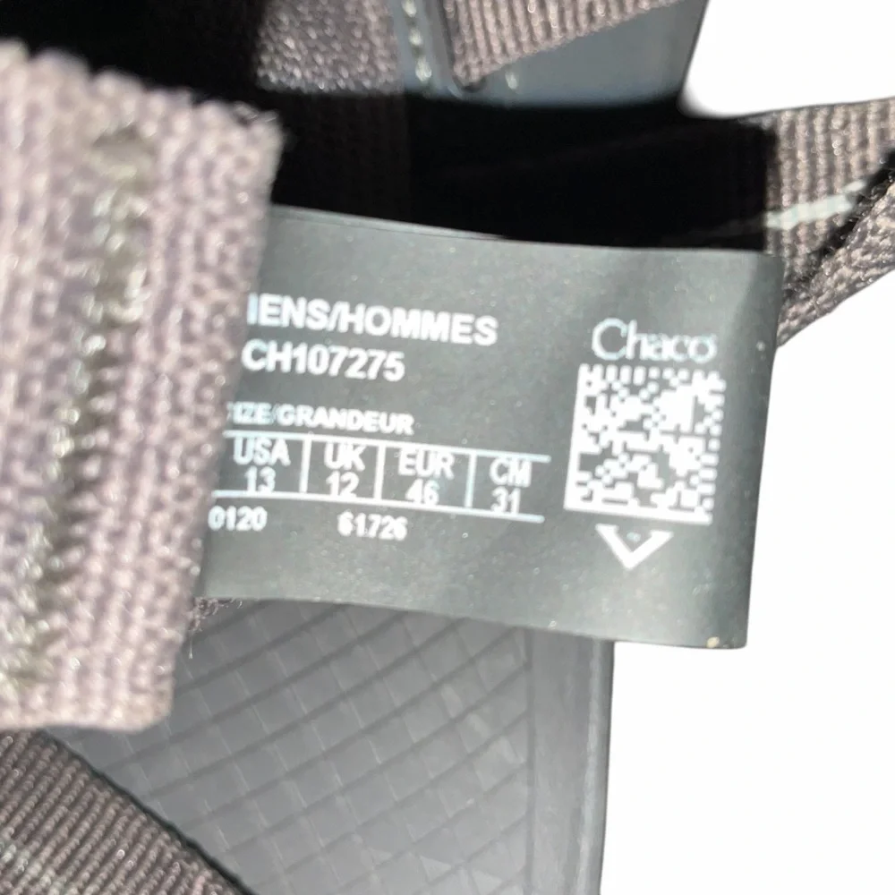 Chaco Lowdown Sandals Men’s Size 13 Gray Lightweight Adjustable Strap Outdoor